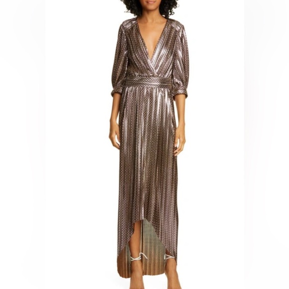 ba&sh Shimmering High Low Dress